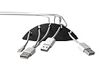 Captive Cables - Desktop Cable Organizer with Micro-Suction - USB, Charger and Power Cord Cable Management