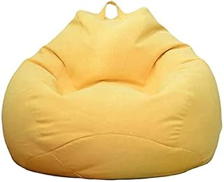 Chickwin Highback Bean Bag Large Bean Bags Chair for Indoor Outdoor Living Room, Adult Kids Comfortable Gaming Chair Home Garden Bean Bag without Filling (Dark gray,S-60x75cm)