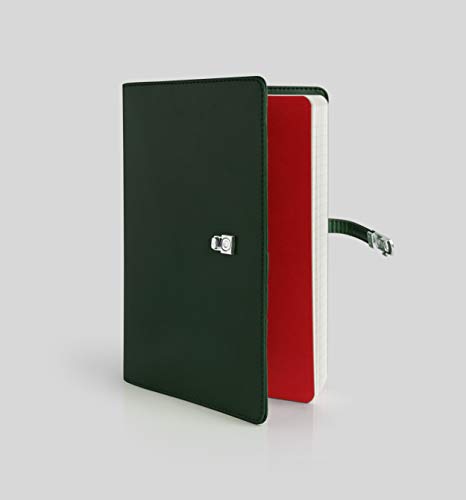 Image of myPAPERCLIP Personal Organiser, Classic Edition, Fits Any A5 Size Notebook, Magnetic Lock (Classic - L1 Green)