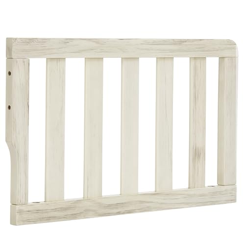 Image of Dream On Me Universal Convertible Crib Toddler Guard Rail in Winter White, Compatible with Select Dream On Me Cribs, Crib to Toddler Bed Conversion, Easily Attachable