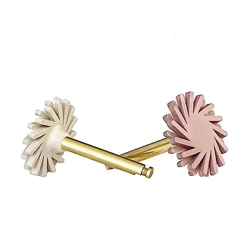 Rwbatt RW-PG1 Dental Composite Resin Polishing Discs Polisher Rubber Wheel Spiral Tooth Polisher Diamond System 2-Step Polishing Ra Disc Kit 14Mm thumb #1