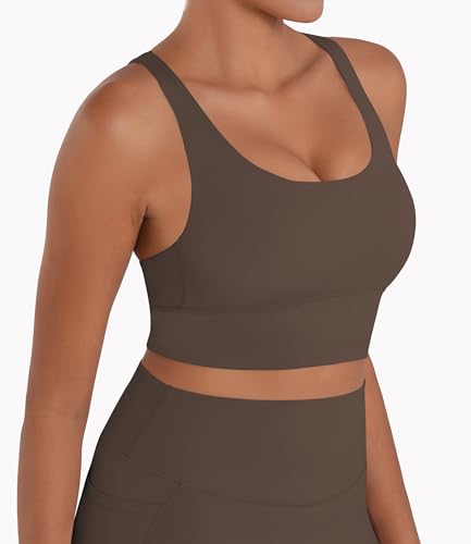 Image of Sunzel Sunzfly Sports Bra for Women, Scoop Neck Crisscross Back Padded Low Impact Bras Tops for Workout Yoga Gym