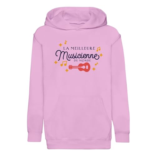 Sweat à capuche enfant premium sur le thème musique et guitare rock classique