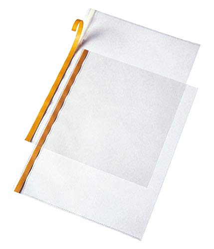 VELOFLEX 2245300 - Prospekthüllen VELOCOLL DIN A4, Klarsichthüllen, PP-Folie, mit selbstklebendem Heftrand, 10 Stück