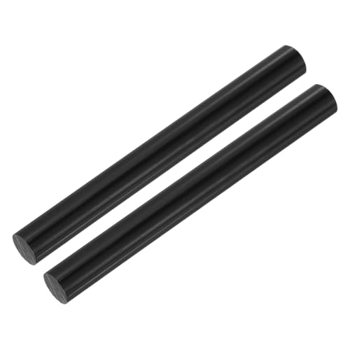 Image of MECCANIXITY ABS Plastic Rod Round Solid Bar 10 mm x 100 mm Black for DIY Model Material, Architectural Model Making, DIY Sand Table, Pack of 2