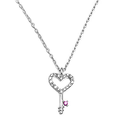 Collier en argent S925 et strass éclatants pour femme élégante
