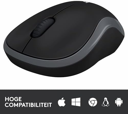 Logitech M185 Kablosuz Mouse, 1.000 DPI Optik Sensör, Sağ ve Sol Elle Kullanıma Uygun, 10 m Kullanım Mesafesi, 12 Ay Pil Ömrü, Gri - Görsel 6