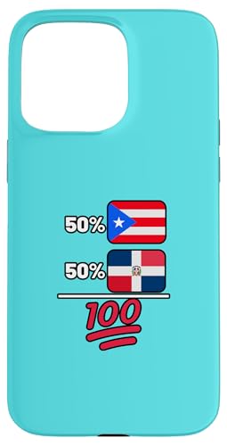 プエルトリカン プラス ドミニカの遺産の国旗 スマホケース iPhone 15 Pro Max 用
