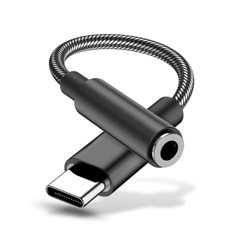 USB C - 3.5mm�I�[�f�B�I�A�_�v�^�[�AType C - AUX�w�b�h�z���W���b�N�A�v���O�A���h�v���C�A�ʘb�Ɖ��y���T�|�[�g�AiPhone 15 16 17�ASamsung Galaxy S25 S24 S23�AMacBook�AiPad�APixel