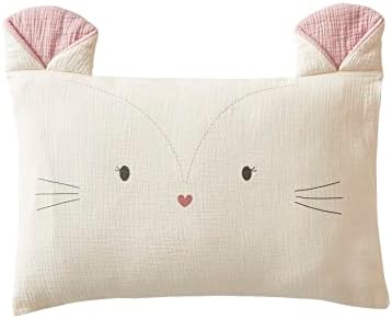 VERTBAUDET Taie d'oreiller bébé en Gaze de Coton Grenier écru 40X...