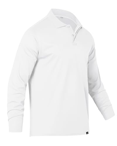 Polo de golf athlétique homme à manches longues et col classique