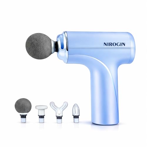 Image of Massage Gun for Body Pain Relief | Mini Massager Gun for Back Pain & Muscle Recovery | Portable Gun Massager for Deep Tissue Massage | Back Massager & Body Massage Gun (Blue)