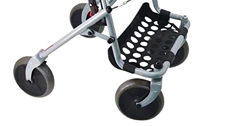 Rollator Primo : déambulateur 4 roues robuste avec rangements - 4