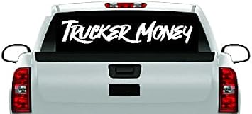 Trucker Money NUDE NAKED LADY GIRL MUDFLAP DECAL STICKER Semi DOT EMBLEM USA