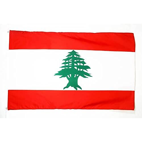 Image of AZ FLAG - Lebanon Flag - 3x5 Ft - 100D Polyester Lebanese Banner with Two Metal Grommets - Fade Resistant - Vivid Colors - 3' x 5' Feet - 150x90 Cm