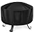 WLEAFJ Fire Pit Cover Round for Fire Pit 38 Inch, Heavy Duty Oxford Fabric Firepit Cover Round, Full Coverage Patio Outdoor Fireplace Cover, Waterproof Fire Bowl Cover