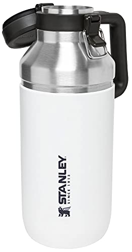 Stanley Go Growler, 64oz Stainless Steel Vacuum Insulated Beer Growler, Rugged Growler with Stainless Steel Interior, 24 Hours Cold and 4 Days Ice Retention, Polar