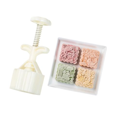 75g Square Cakes ABS Baking Tool with Traditional Rabbits Fish
