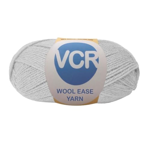 Image of VCR Light Grey Wool Ease Yarn, 100 Grams Hank, 260 Meters Length, 100% Wool Ball for Crochet and Knitting, Suitable for Mufflers, Scarves & cowls Pack of 1