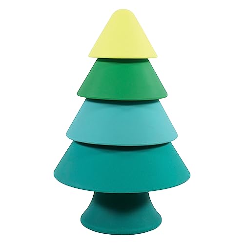 Image of Hudson Baby Silicone Stacking Toy, Tree, One Size