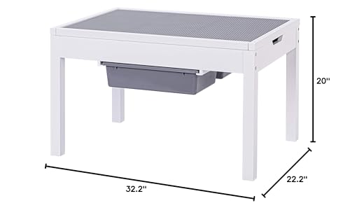 image for UTEX KIDS Large 2 in 1 Kid Activity Table with Storage, Play Table for