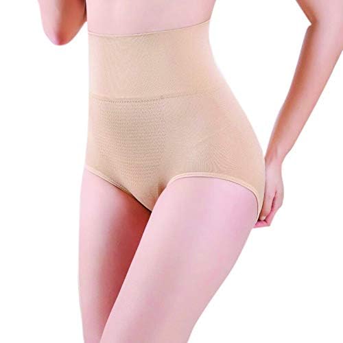 Buy Wiikon Women's Seamless High-Waist Hipster Panty – Spandex Tummy Control Shapewear, Stretchable & Comfortable Free-Size Underwear for Smooth & Flattering Fit (Beige) at Amazon.in