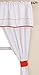 Baby Doll Bedding 5 Piece Unique Valance Curtain Set, Orange