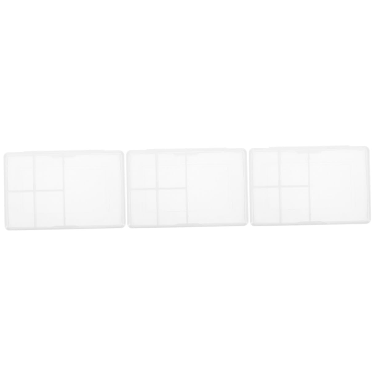Boîte de rangement transparente BESPORTBLE en tissu blanc et mâchefer, lot de 12 pièces