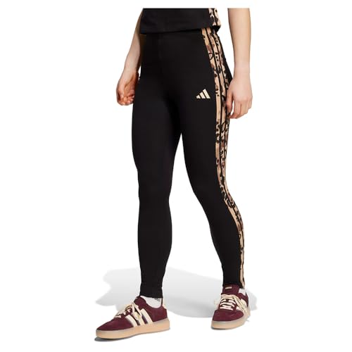 adidas Animal Print 3 Stripes High Waist Leggings S