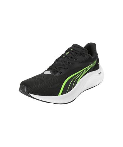 PUMA Electrify Nitro 4, Scarpe per Jogging su Strada Uomo, Black-Yellow Alert-Feather Gray, 43 EU