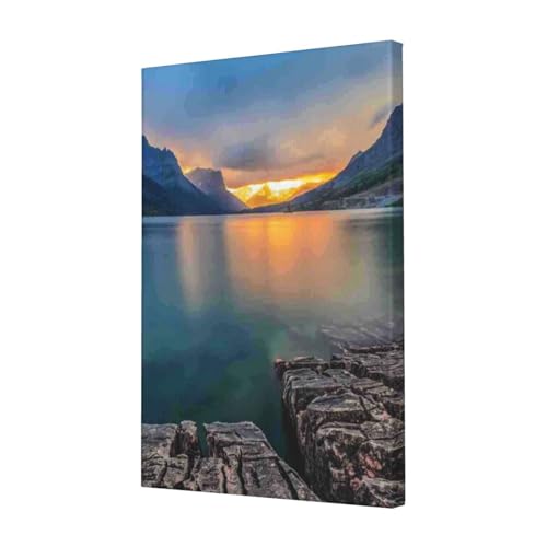 Toile murale moderne parc des glaciers poster 40,6x61 cm pour chambre