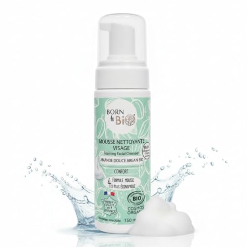 Born To Bio Bio Schiuma Detergente Viso Argan Alle Mandorle Dolci - 150 Ml