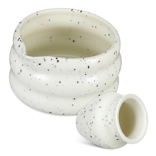 Zerodeko 1 Set Traditional Matcha Bowl with Whisk Holder for Ceremonies Teacup Father Birthday From Daughter