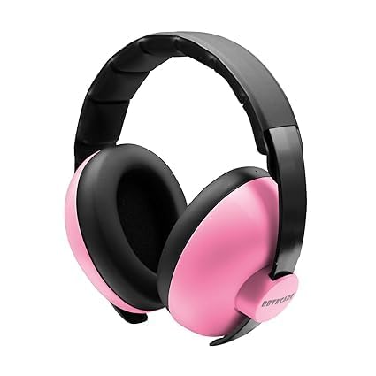 Cityza Baby Ear Protection Earmuffs – Noise Cancelling for Infants, Toddlers & Kids (0-3 Years) – Ideal for Sleeping, Airplanes, Concerts, Fireworks & More (Headphones for Babies - PINK) 1