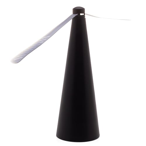 Ventilador Repelente de Mesa de Plástico Preto 9cm x 9cm x 26cm - Lyor