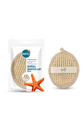 Pack Of Sisal Face & Body Oval Pad Bath Peeling Smart Anti Cellulite #TOP1