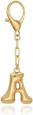 LILIE&WHITE Gold Letter Keychain Keyring for Women– Stylish Fashion Accessory for Bags, Clothing, and Gifts – Durable, Fade-Resistant, Elegant and Versatile