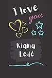  i love you Kiana Ledé: Cute Blank Lined Notebook for Kiana Ledé fans, Make it a Great gift idea or keep it for your self, Journal (6” x 9”) & 120 pages for Multiple uses.