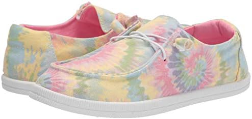Rocket Dog Women's MELLOW RAINBOW TIE DYE COTTON Sneaker, Pink Multi, 11 | Image 6