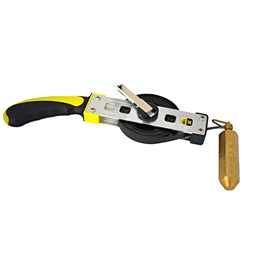 Vobor Oil Tank Gauging Tapes - Carbon Steel Explosion-proof Oil Gauging Tape with Brass Plumb Bob for Fuel Tank (20M)