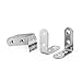 uxcell 40mm x 40mm x 17mm Stainless Steel 90 Degree Angle Bracket, 10 Pcs