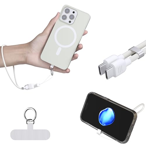 Cordones para teléfono mujer y cable de carga tipo C a tipo C de 60W para iPhone 16