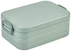 Mepal - Lunchbox Midi Take A Break - 900 ml - Nordic sage | Brotdose To Go - Für 2 Sandwiches oder 4 Brotscheiben - Meal Prep Box Essensbox mit Unterteilung - Spülmaschinenfest