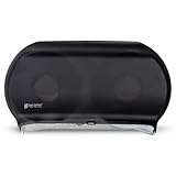 San Jamar - SJMR4000TBK R4000TBK Twin 9" Jumbo Tissue Dispenser, Black Pearl, 12" x 19" x 5.3"