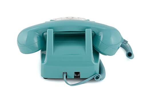 Téléphone fixe rétro bleu GPO 746 avec sonnerie authentique