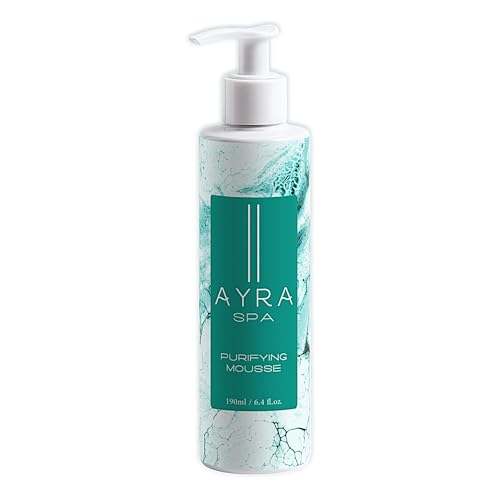AYRA SPA - Mousse Purificante | Limpiador Facial con Aloe Vera, Mora, Salvia, Bardana y extractos de Cálamo Aromático | Limpia e Hidrata | VEGANO y 98% Natural