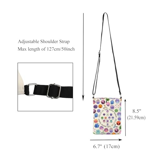CMNIM Immunologist Gifts Biology Lovers Gift Cells of the Immune System Crossbody Bag Microbiology Gift Science Teacher Gifts2