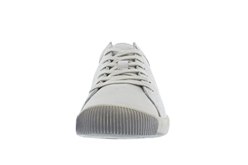 Softinos Damen Sneakers, Frauen,Low-Top Sneaker,lose Einlage,Turnschuhe,Laufschuhe,Freizeit,sportlich,straßenschuhe,Weiß (White),38 EU / 5 UK