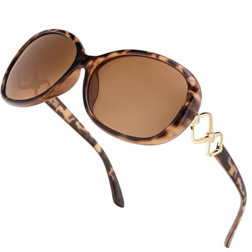 Oversized Polarized Sunglasses for Women, Jackie O Polarized Sunglasses for Beaches, Ladies Sun Glasses