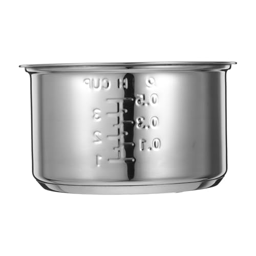 PRETYZOOM Revestimiento de Olla arrocera Horno repuestos para Olla arrocera Olla arrocera potenciado Olla de Repuesto para Olla arrocera Olla Interior de Repuesto para Olla arrocera Silver